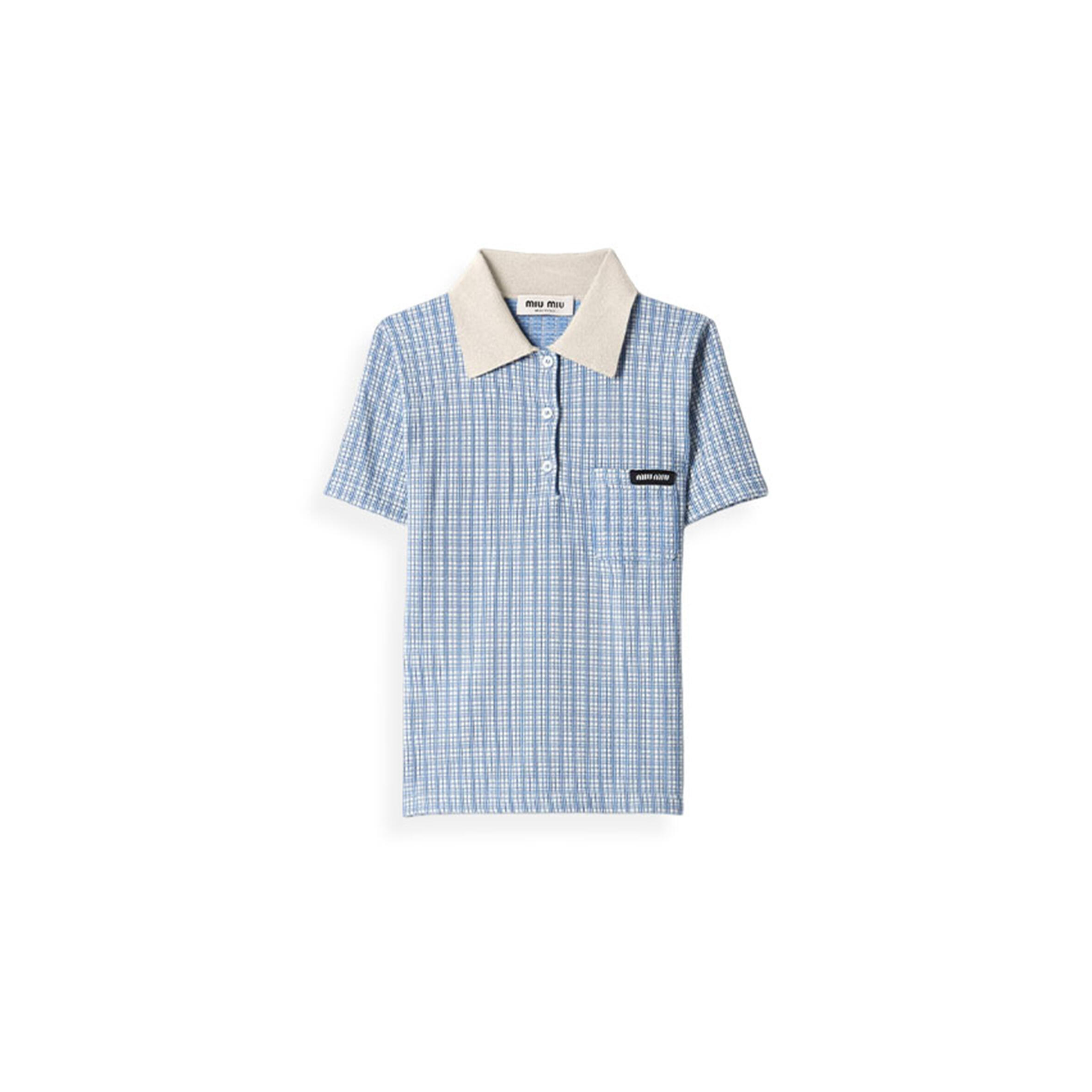 MIU MIU CASHMERE POLO SHIRT MML03X